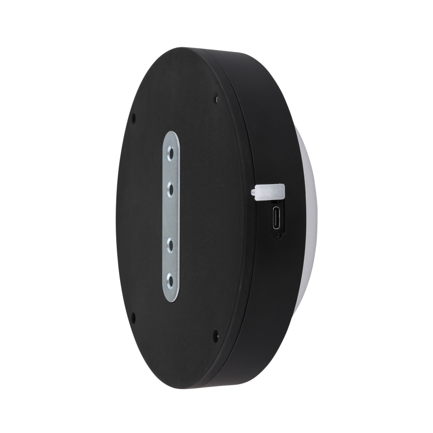 Globo - LED Oplaadbaar aanraken wandlamp LED/1,2W/3,7V diameter 15 cm 1800 mAh zwart