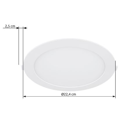 Globo - LED Hang plafondverlichting LED/18W/230V 4000K diameter 22,4 cm