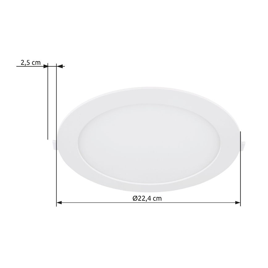 Globo - LED Hang plafondverlichting LED/18W/230V 4000K diameter 22,4 cm