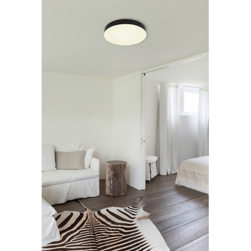 Globo - LED Plafondlamp LED/24W/230V 3000K/4000K/6500K diameter 30 cm zwart