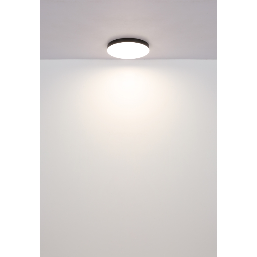 Globo - LED Plafondlamp LED/24W/230V 3000K/4000K/6500K diameter 30 cm zwart