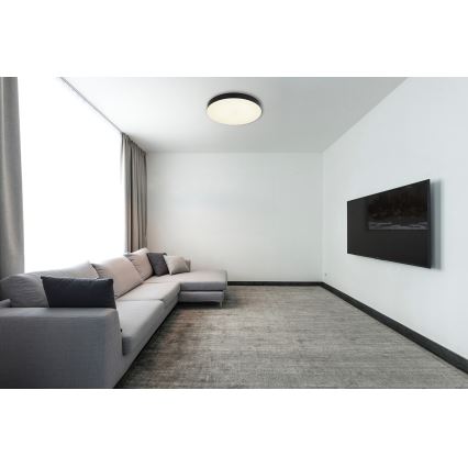 Globo - LED Plafondlamp LED/36W/230V 3000K/4000K/6500K diameter 40 cm zwart