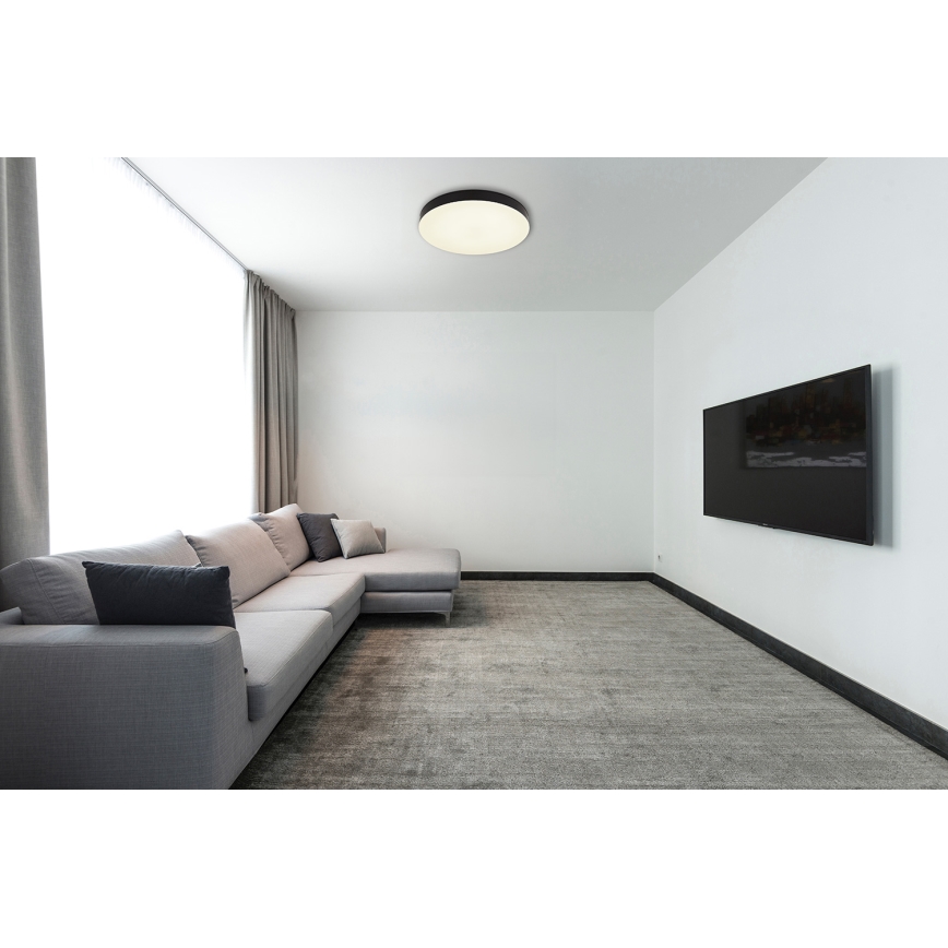 Globo - LED Plafondlamp LED/36W/230V 3000K/4000K/6500K diameter 40 cm zwart