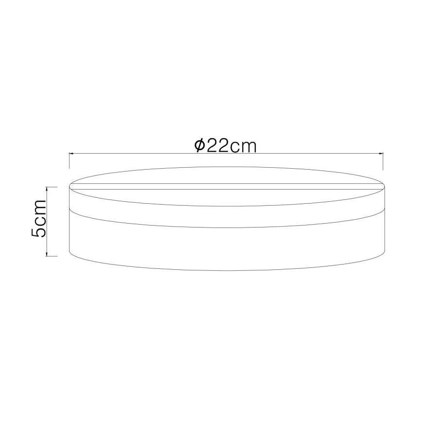 Globo - LED Plafondlamp LED/12W/230V 4000K diameter 22 cm wit