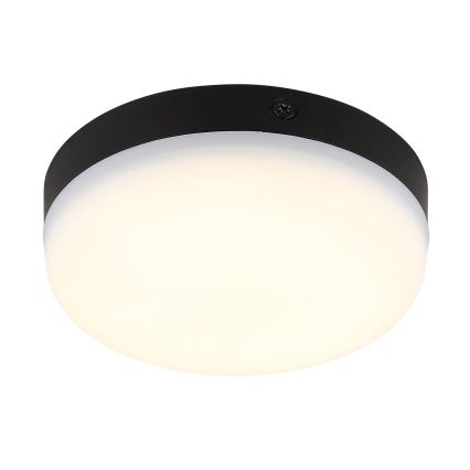 Globo - LED Plafondlamp LED/8W/230V 4000K diameter 12 cm zwart