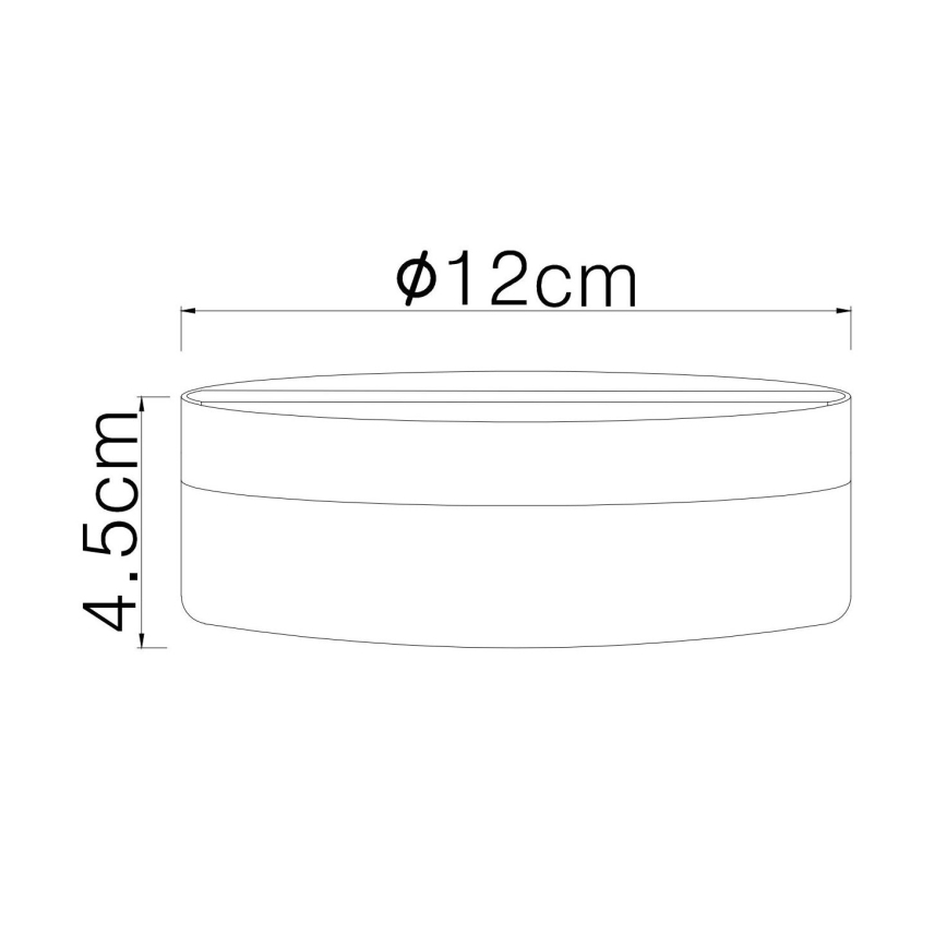 Globo - LED Plafondlamp LED/8W/230V 4000K diameter 12 cm wit