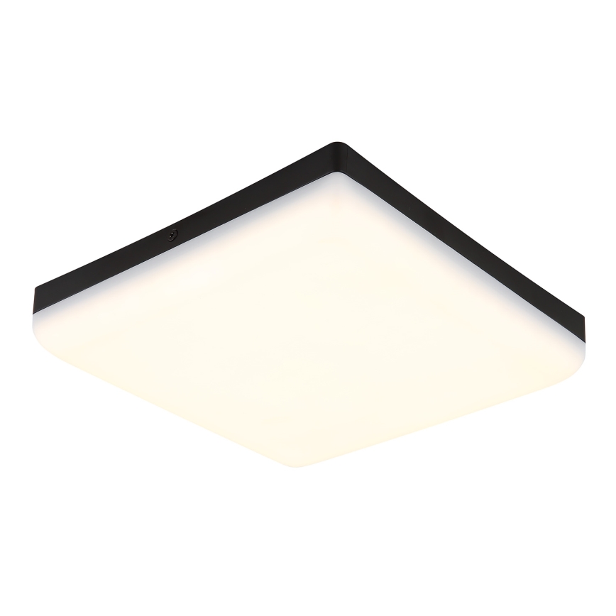 Globo - LED Plafondlamp LED/12W/230V 4000K 22x22 cm zwart