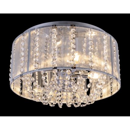Globo - Kristallen plafondlamp 4x E14 / 40W / 230V