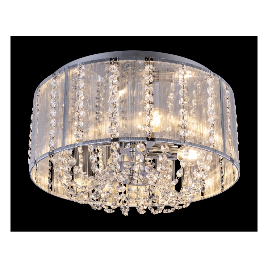 Globo - Kristallen plafondlamp 4x E14 / 40W / 230V
