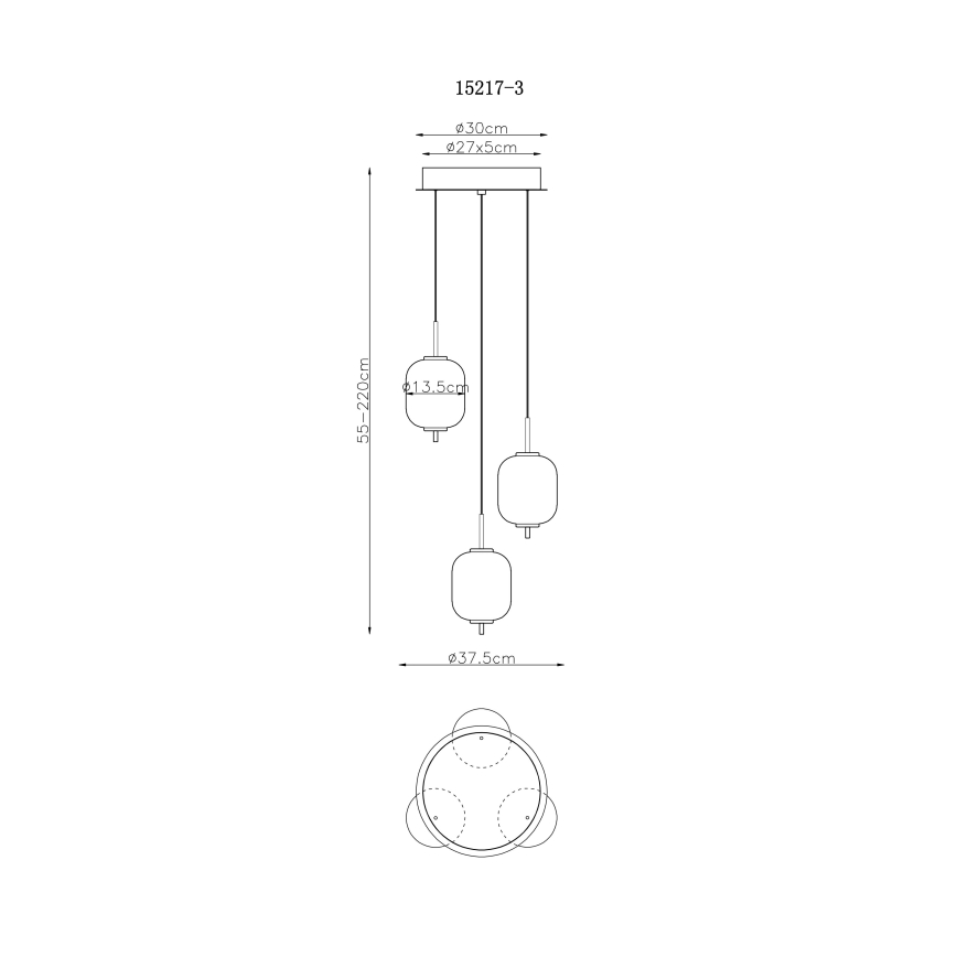 Globo - LED Hanglamp aan een koord LED/20W/230V