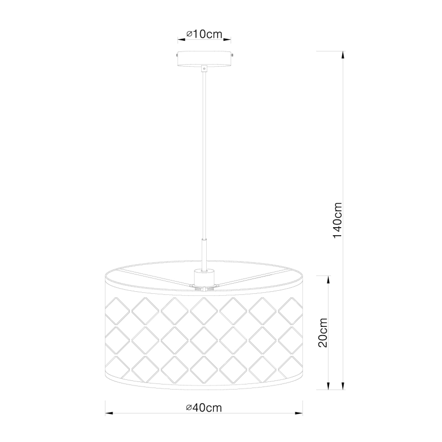 Globo - Hanglamp 1x E27 / 60W / 230V