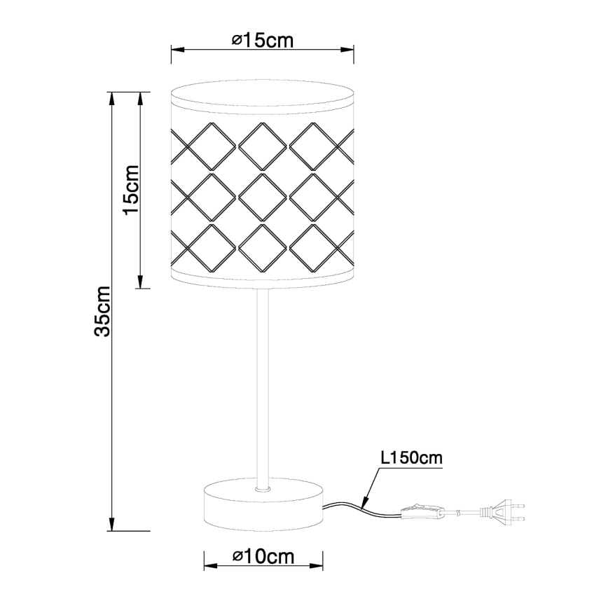 Globo - Tafellamp 1x E14 / 40W / 230V