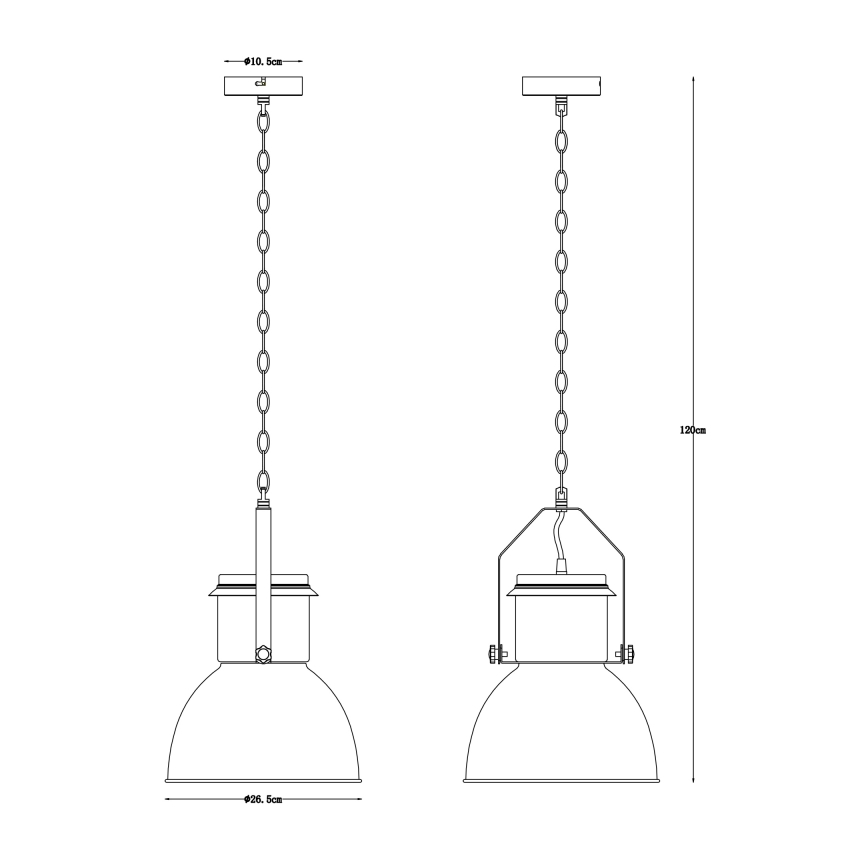 Globo - Kroonluchter aan ketting 1x E27 / 40W / 230V