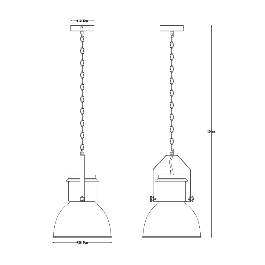 Globo - Kroonluchter aan ketting 1x E27 / 40W / 230V