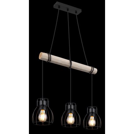 Globo - Hanglamp aan een koord 3xE27/40W/230V