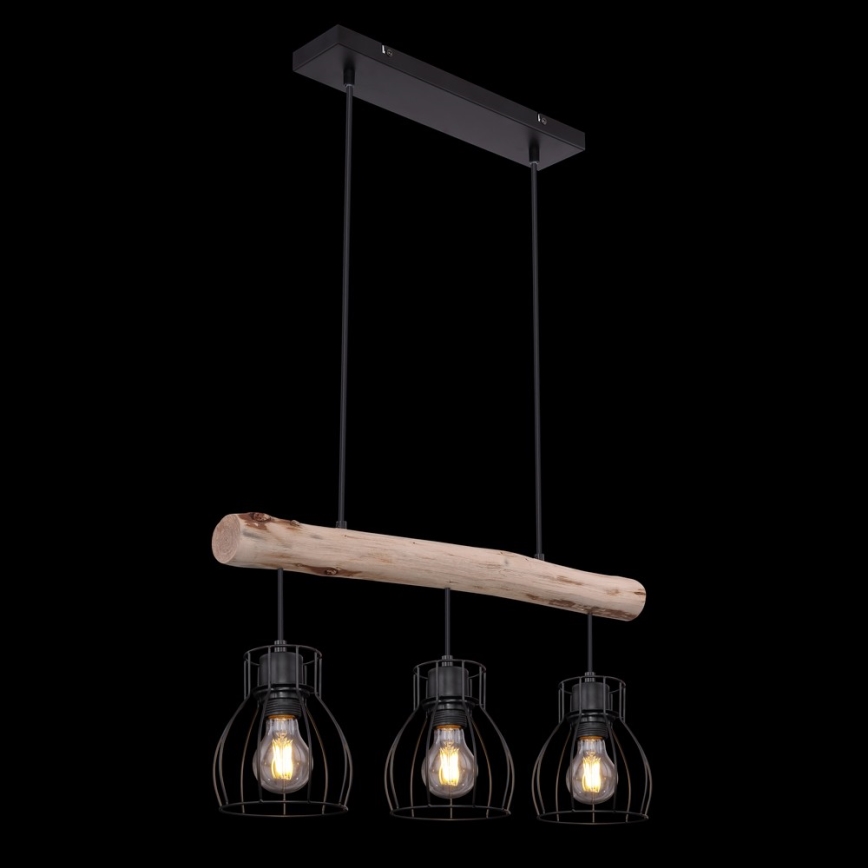 Globo 15326-3N - Hanglamp aan koord MINA 3xE27/40W/230V