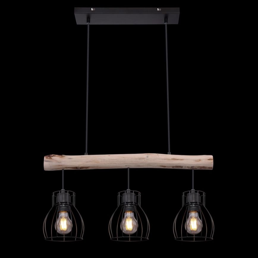 Globo 15326-3N - Hanglamp aan koord MINA 3xE27/40W/230V