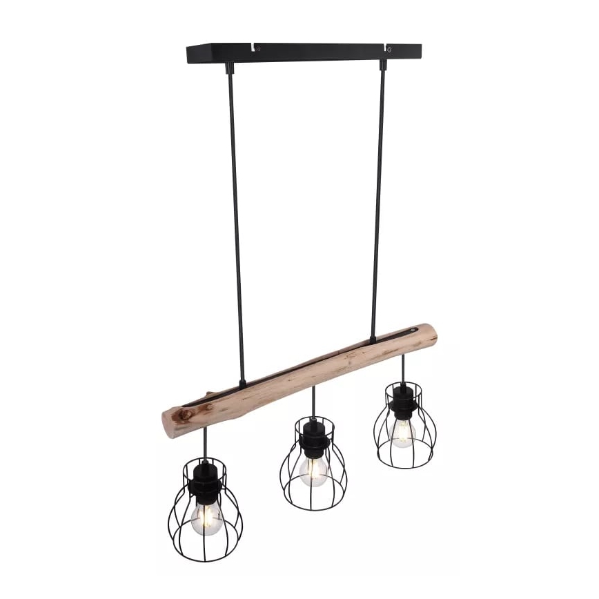 Globo 15326-3N - Hanglamp aan koord MINA 3xE27/40W/230V