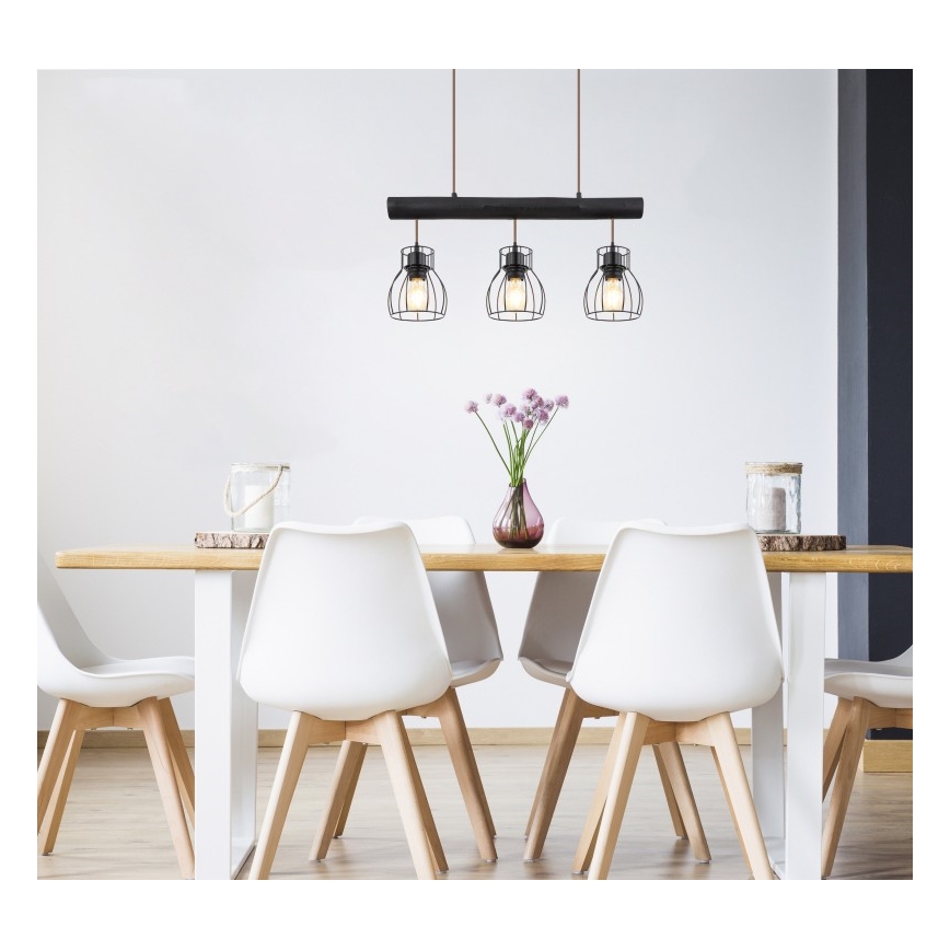 Globo - Hanglamp aan een koord 3xE27/60W/230V