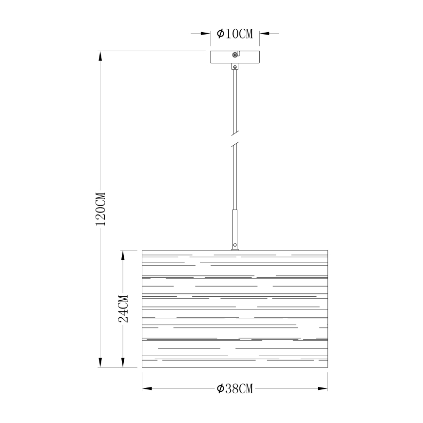 Globo 15341 - Hanglamp aan koord BARCA 1xE27/40W/230V
