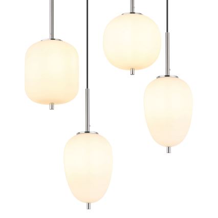 Globo - Hanglamp aan een koord 6xE14/40W/230V glanzend chroom