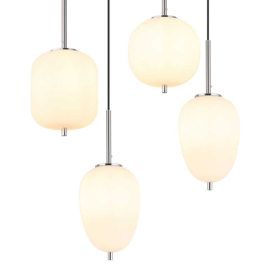 Globo - Hanglamp aan een koord 6xE14/40W/230V glanzend chroom