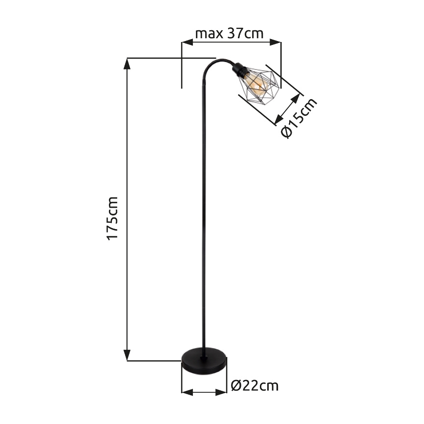 Globo - Staande Lamp 1xE27/40W/230V