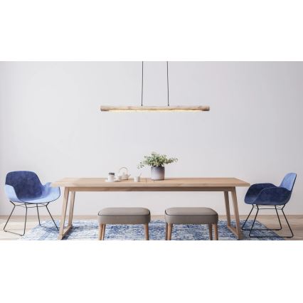 Globo 15354-20 - Dimbare LED-hanglamp FELICITAS met kabel LED/25W/230V beige