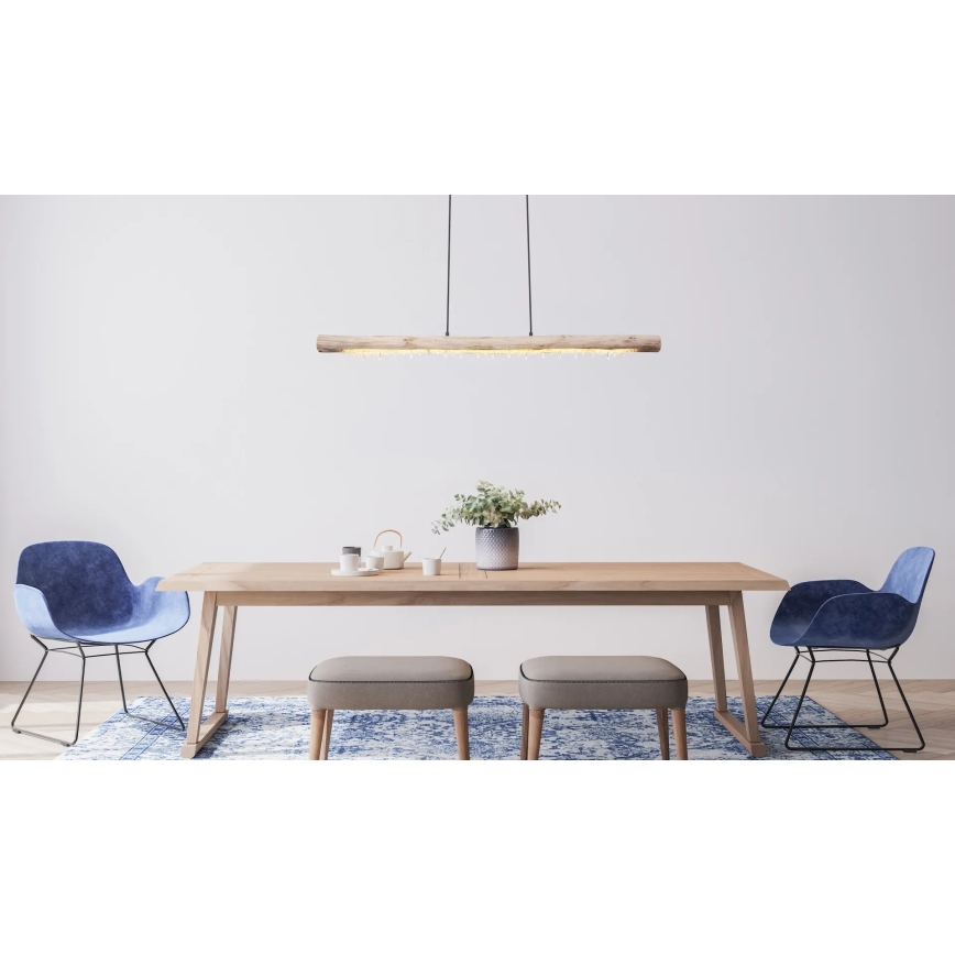 Globo 15354-20 - Dimbare LED-hanglamp FELICITAS met kabel LED/25W/230V beige