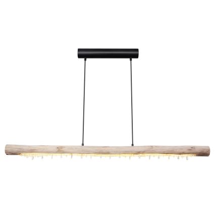 Globo 15354-20 - Dimbare LED-hanglamp FELICITAS met kabel LED/25W/230V beige