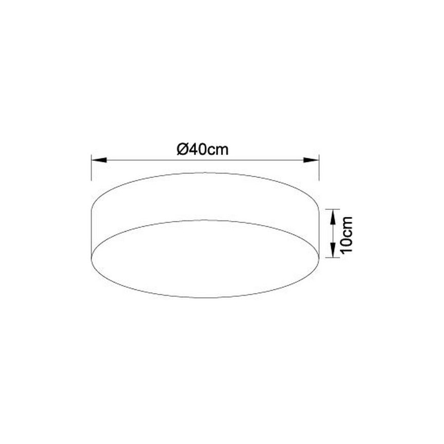 Globo - LED Dimbare plafondlamp LED / 24W / 230V + AB