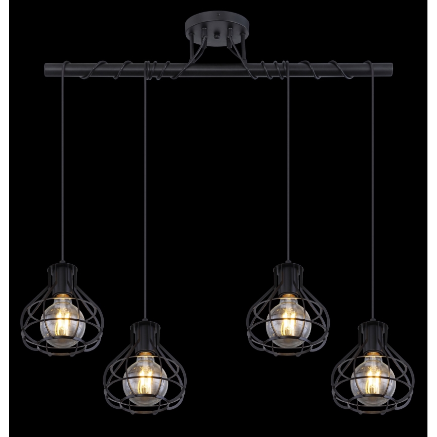 Globo - Kroonluchter aan koord 4x E27 / 60W / 230V