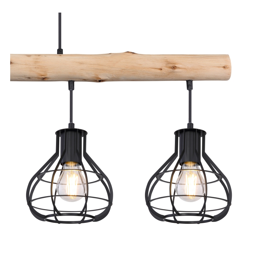 Globo 15388-4H - Hanglamp aan koord CLASTRA 4xE27/60W/230V