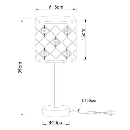 Globo - Tafellamp 1xE14/40W/230V