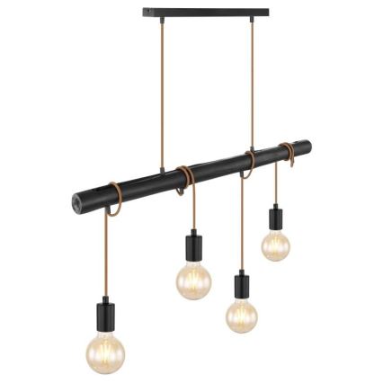 Globo 15459-4H - Hanglamp aan een koord LEO 4xE27/60W/230V