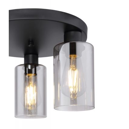Globo - Plafondlamp 3xE27/60W/230V zwart