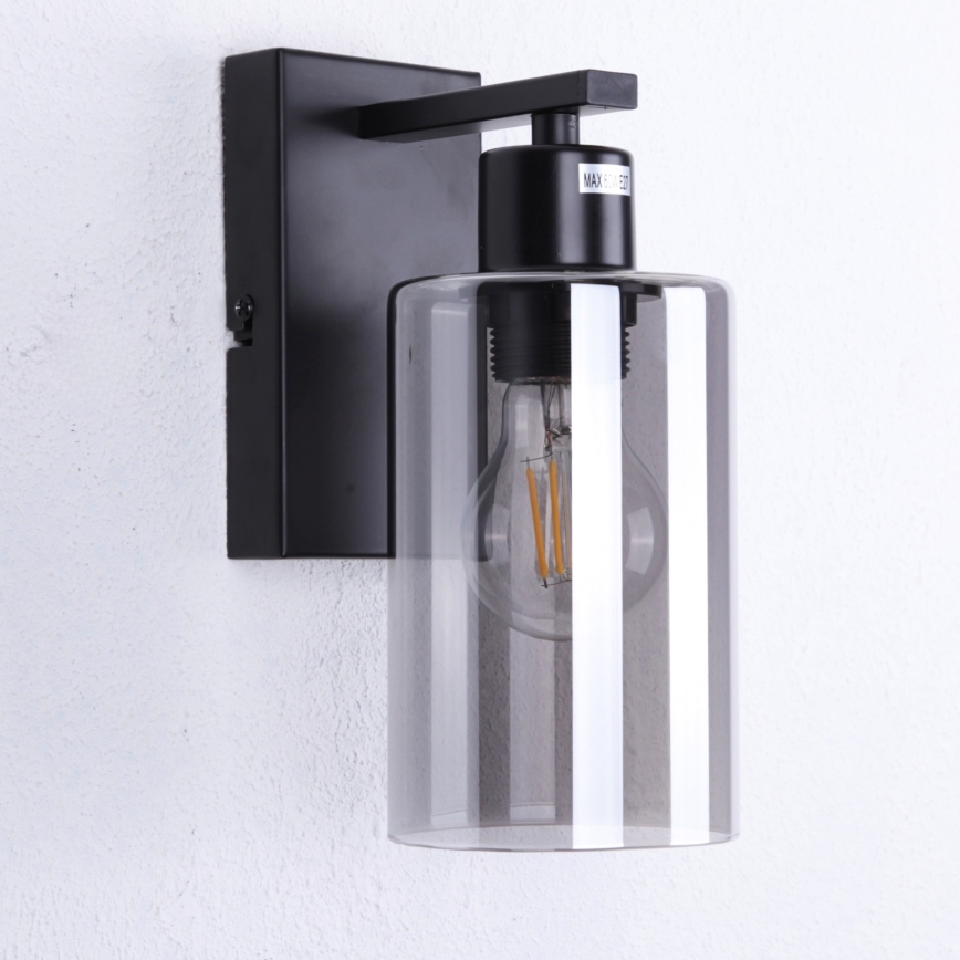 Globo - Wandlamp 1xE27/60W/230V zwart