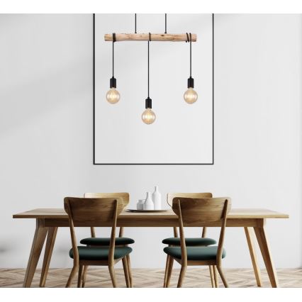 Globo - Hanglamp aan kabel 3xE27/60W/230V