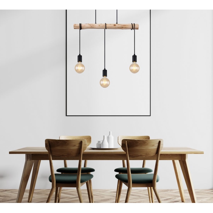 Globo - Hanglamp aan kabel 3xE27/60W/230V