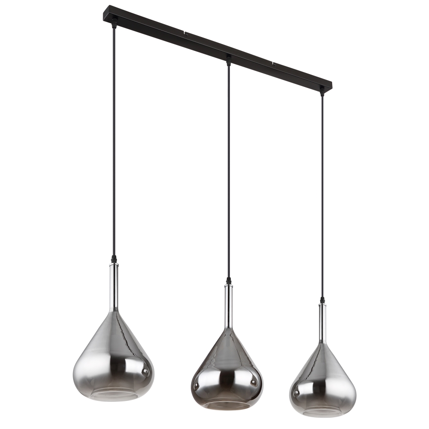 Globo - Hanglamp aan een koord 3xE27/60W/230V zwart