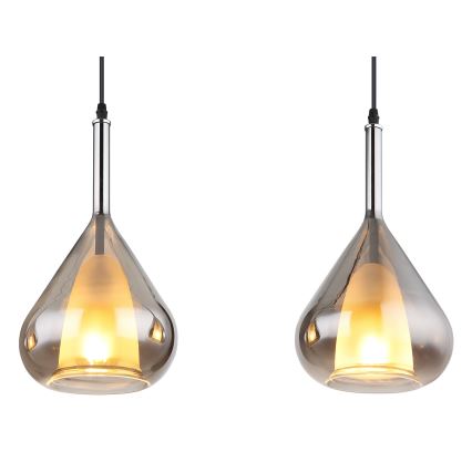 Globo - Hanglamp aan een koord 3xE27/60W/230V zwart