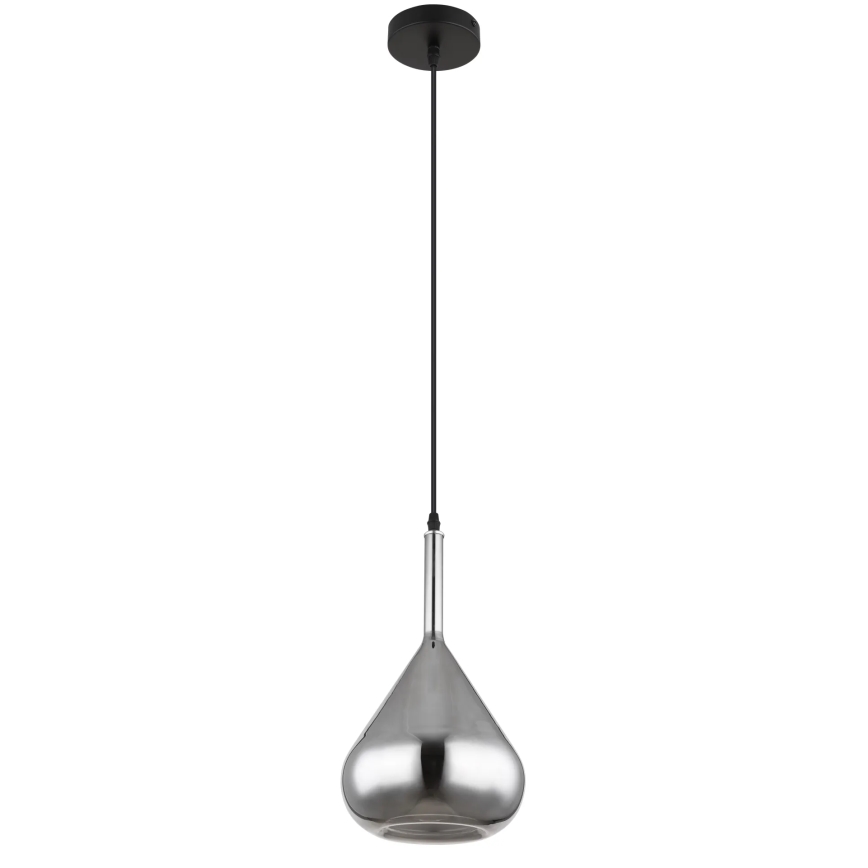 Globo - Hanglamp aan een koord 1xE27/60W/230V diameter 20 cm zwart