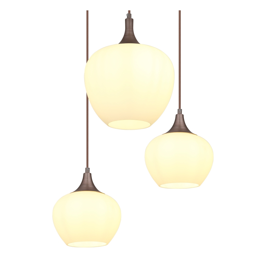 Globo - Hanglamp aan een koord 6xE27/40W/230V wit