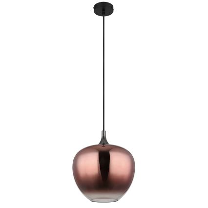 Globo - Hanglamp aan een koord 1xE27/60W/230V diameter 29 cm koper