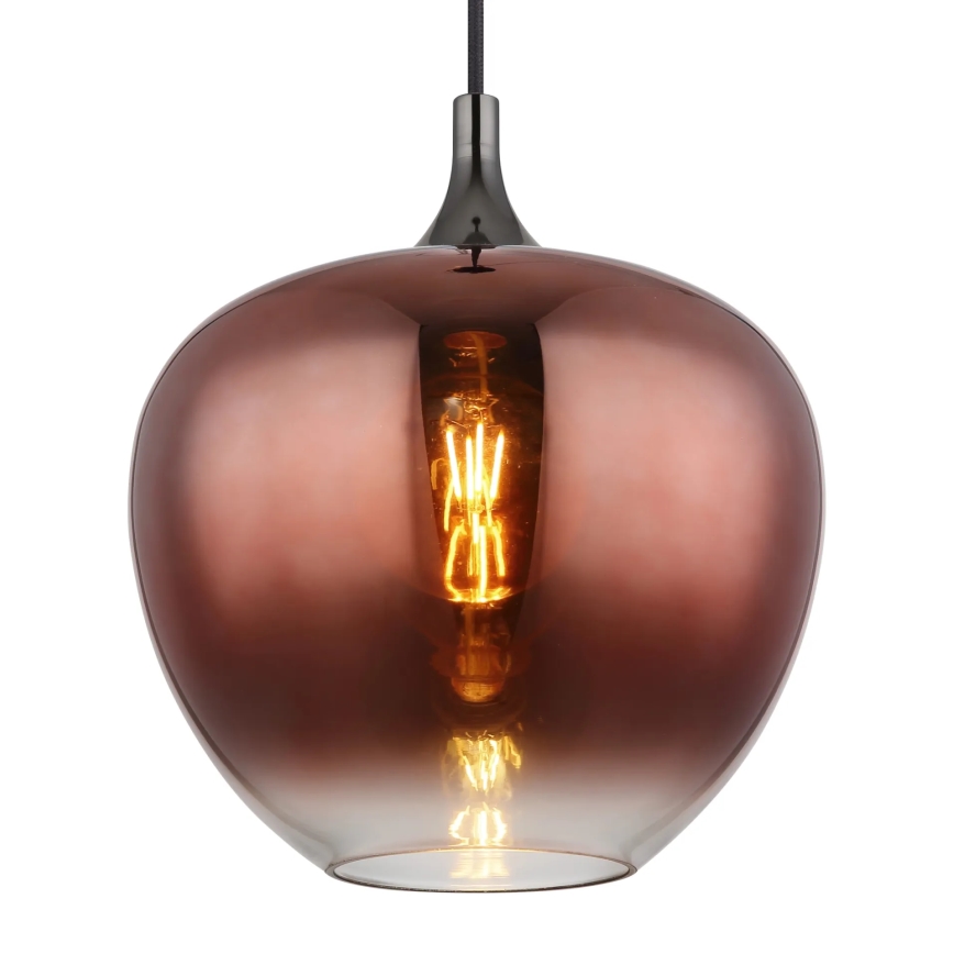 Globo - Hanglamp aan een koord 1xE27/60W/230V diameter 29 cm koper