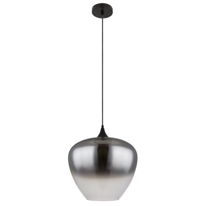 Globo - Hanglamp aan een koord 1xE27/60W/230V diameter 40 cm zwart