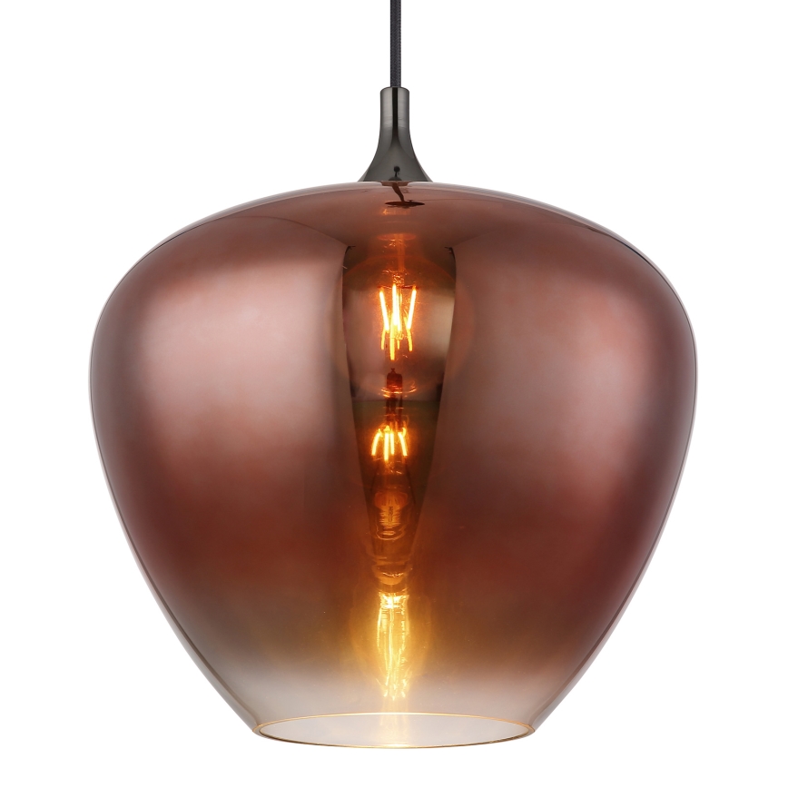 Globo - Hanglamp aan een koord 1xE27/60W/230V diameter 40 cm koper