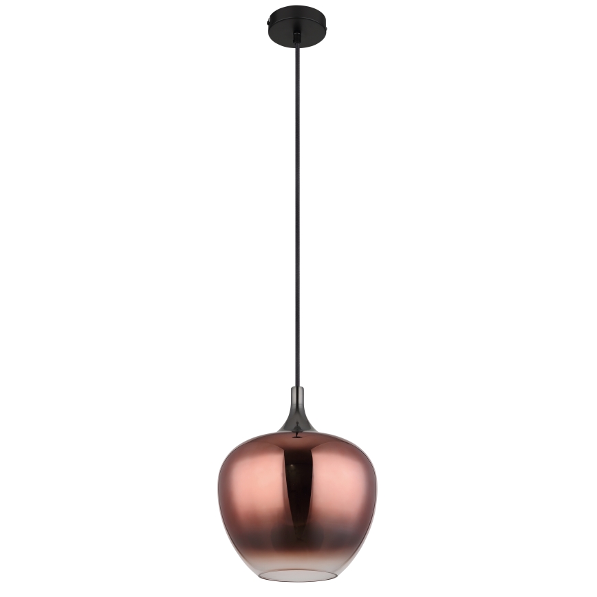 Globo - Hanglamp aan een koord 1xE27/60W/230V diameter 24 cm koper