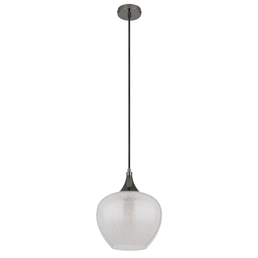 Globo - Hanglamp aan een koord 1xE27/40W/230V diameter 24 cm wit/antraciet