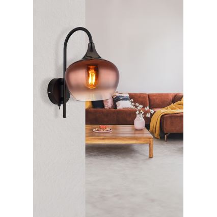 Globo - Wandlamp 1xE27/40W/230V koper